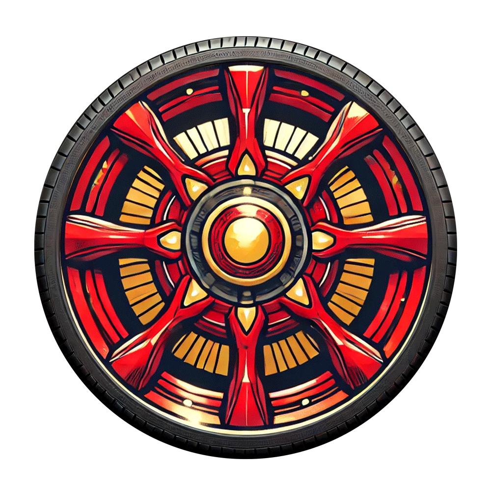 TeslaZip AeroSync Wheel Covers | Model S/3/X/Y Instant Efficiency Upgrade Iron Man comic book superhero 4pc