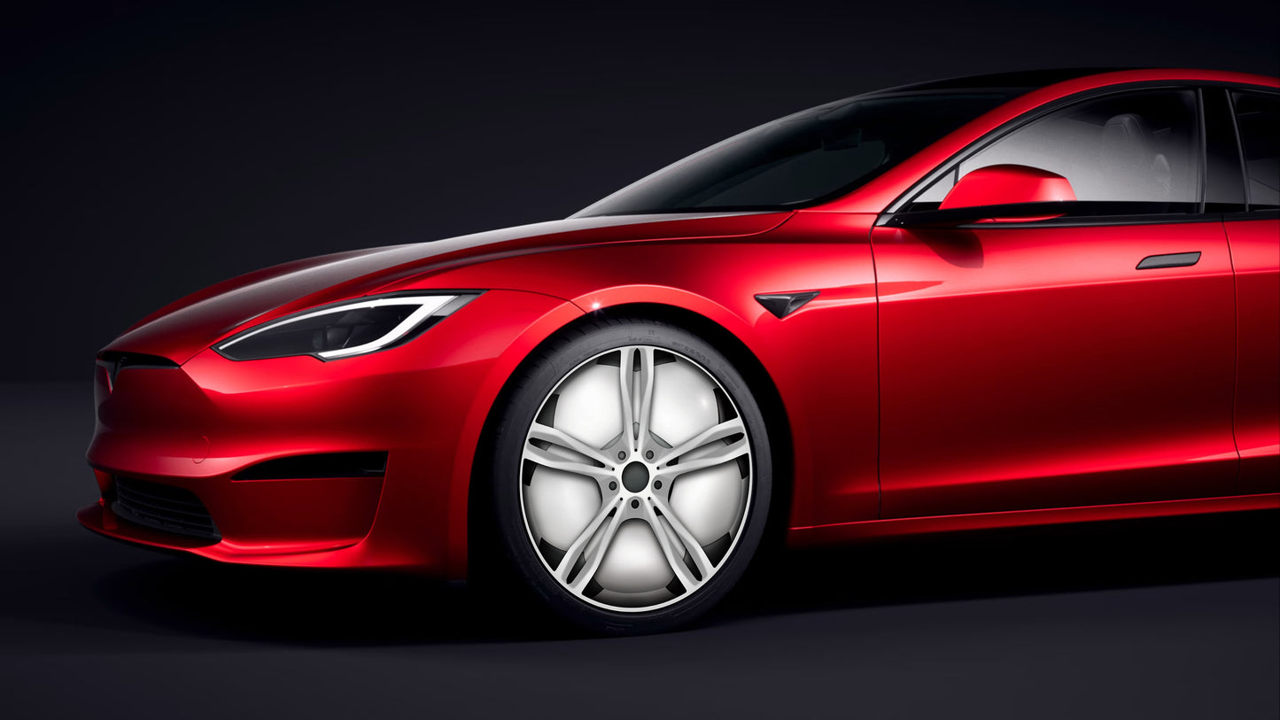 TeslaZip Stealth Saver Wheel Covers - Drag Coefficient Optimizer