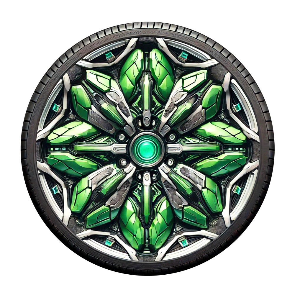 TeslaZip Universal Wheel Covers - All-Model Fit with 5% Energy Boost energy saver aerodynamic  Hulk  cinematic 4pc